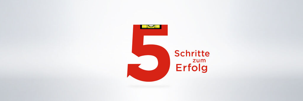 Teaser Grafik - "In 5 Schritten" Horizont korrigieren